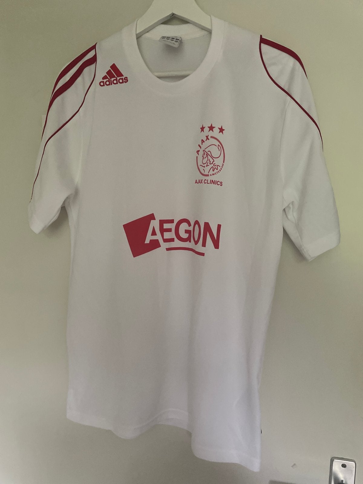 Ajax Shirt Adidas Maat S  Zo goed als nieuw, Wit, Ophalen of Verzenden, Zo goed als nieuw, Voetbal