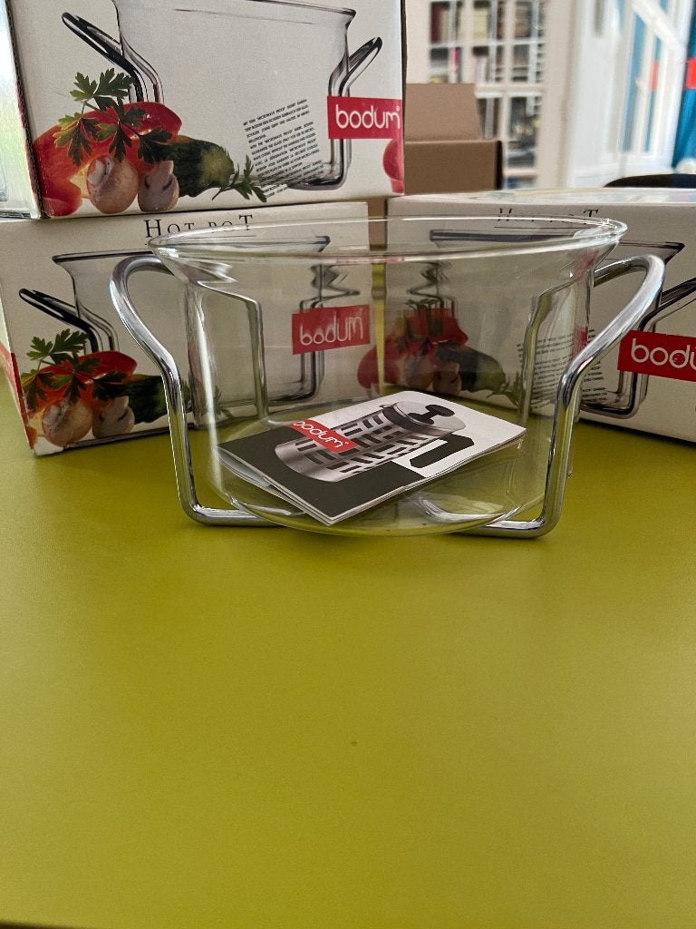 bodum design glazen schalen "hotpot", Huis en Inrichting, Ophalen, Overige typen, Nieuw, Glas