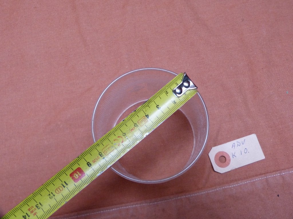 Gordijnglas met Campingaz logo glas in perfecte staat maat M, Ophalen, Zo goed als nieuw