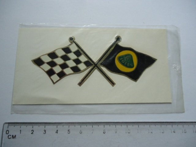 sticker oud LOTUS Finishvlag race formule 1 f1 formula one, Verzamelen, Verzenden, Zo goed als nieuw, Bedrijf of Vereniging