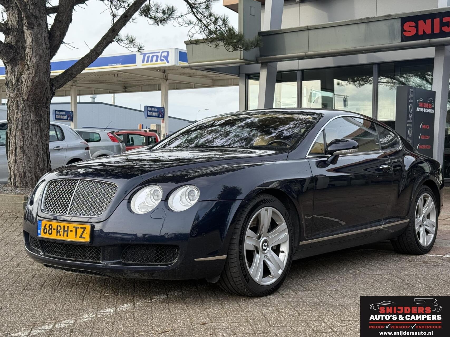 Bentley Continental GT 6.0 W12 in top staat uitstekend onder, Auto's, Gebruikt, Beige, 12 cilinders, Bedrijf