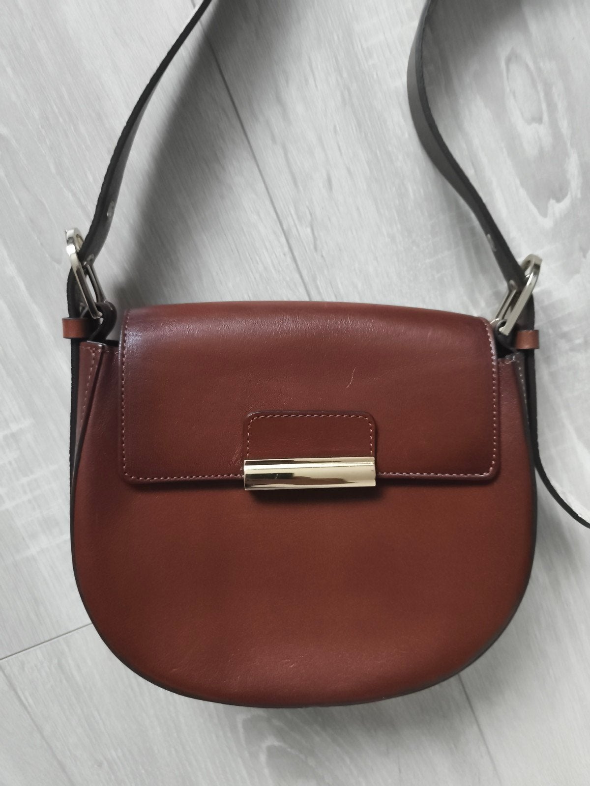 Leren tas van Massimo Dutti, Ophalen of Verzenden, Bruin, Schoudertasje