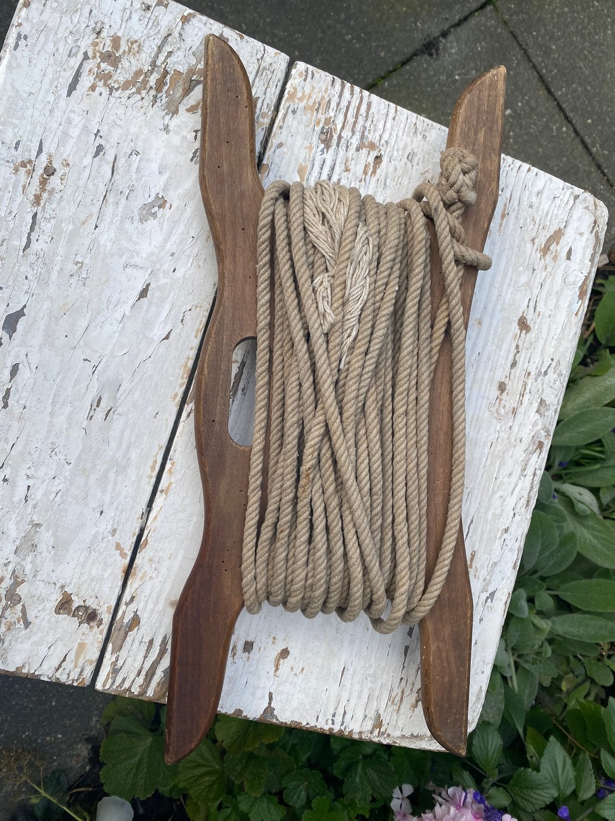 Stoere oude haspel, Ophalen of Verzenden, Gebruikt