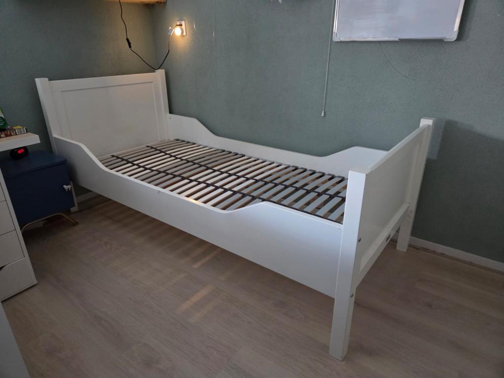 Bopita bed 90x200, Ophalen, 85 tot 100 cm, Gebruikt, Matras