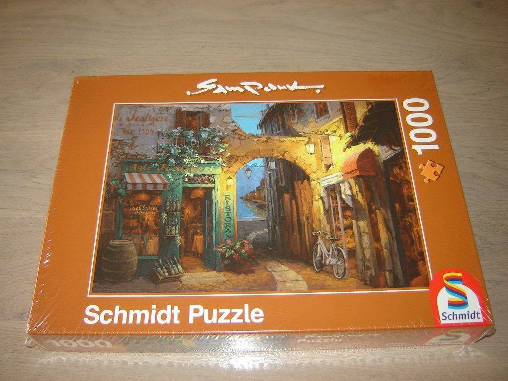 Puzzel Schmidt Sam Parc LAANTJES AAN HET COMOMEER 1000 NIEUW, Ophalen of Verzenden, 500 t/m 1500 stukjes, Nieuw, Legpuzzel