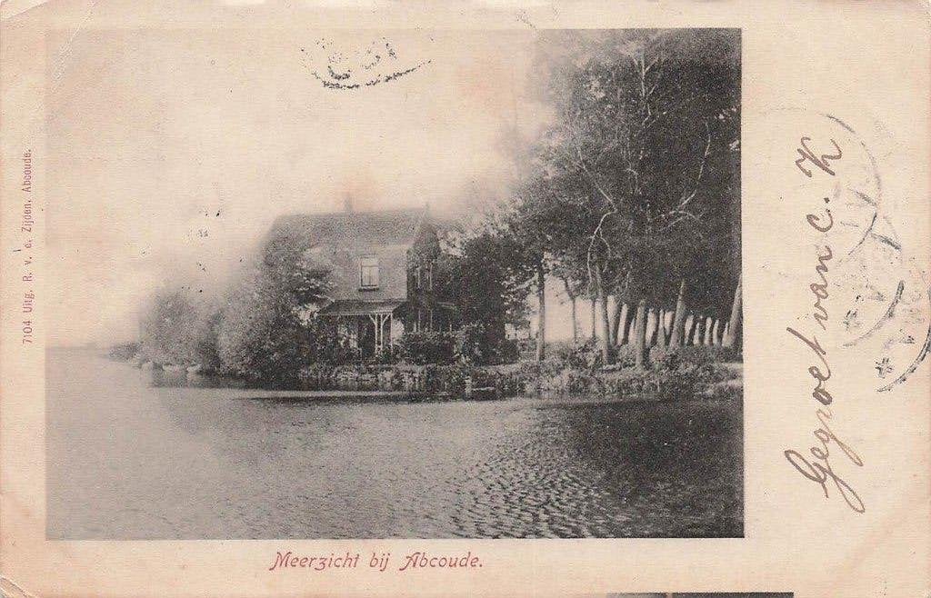 JP707 Abcoude Meerzicht 1903, Ophalen of Verzenden, Voor 1920, Gelopen, Noord-Holland