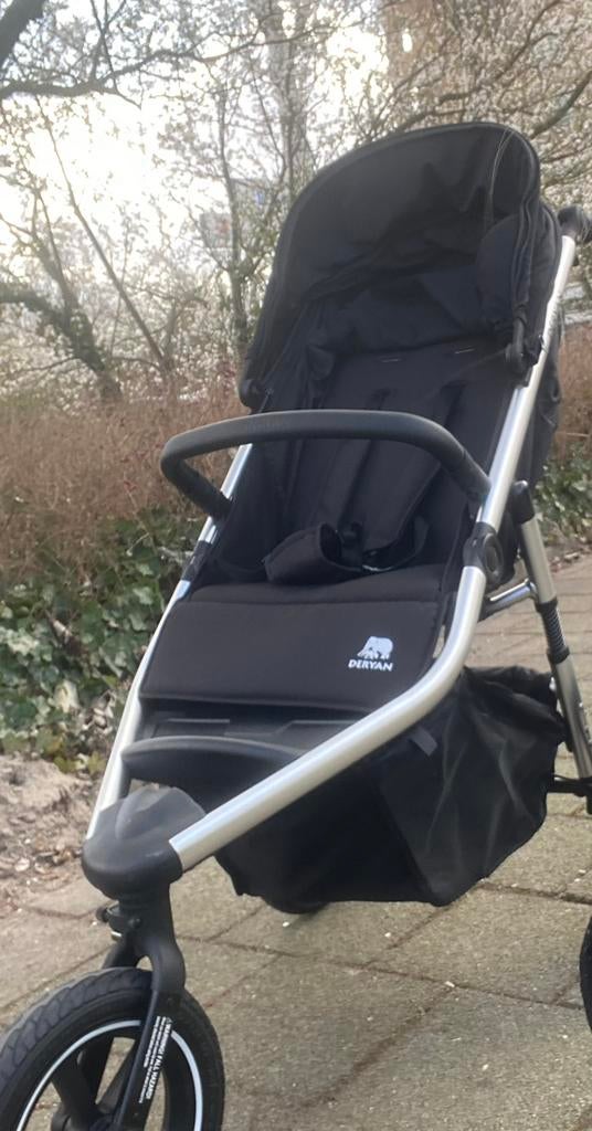 Deryan Bolt Hardloop Kinderwagen Zwart, Kinderen en Baby's, Kinderwagens en Combinaties, Ophalen, Gebruikt, Overige merken