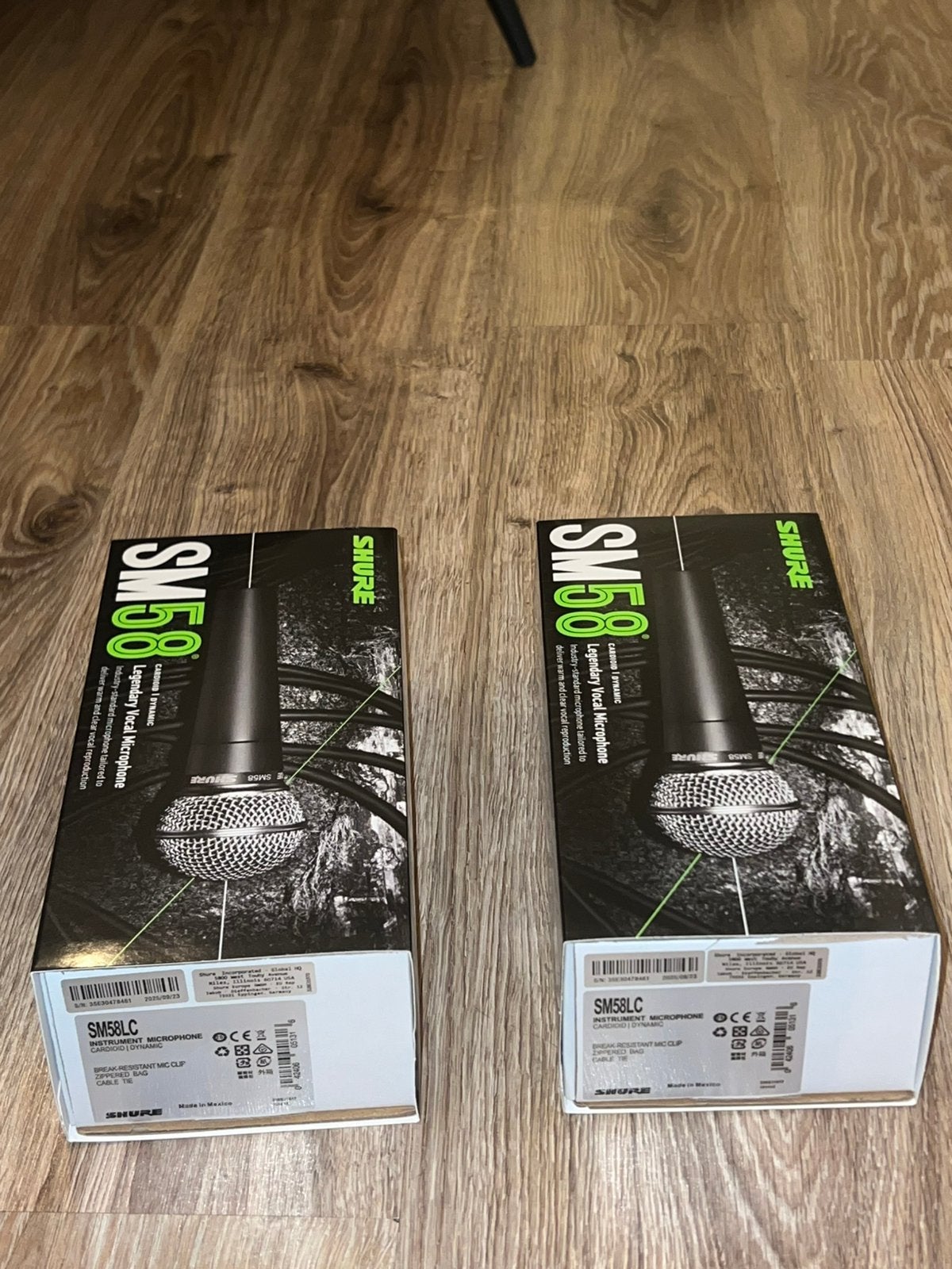 2x originele Shure SM58 LC, zonder switch, Ophalen of Verzenden, Zo goed als nieuw, Zangmicrofoon