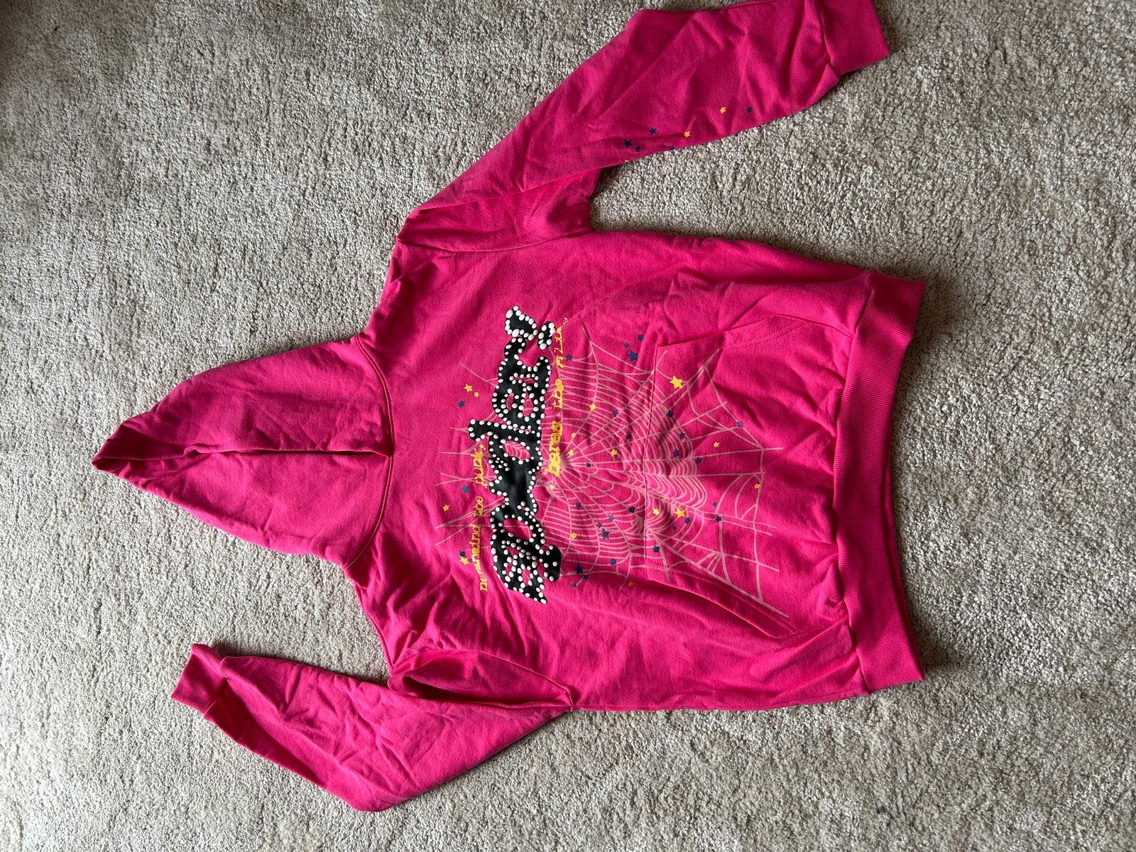 Sp5der hoodie maat M, Ophalen of Verzenden, Zo goed als nieuw, Zwart