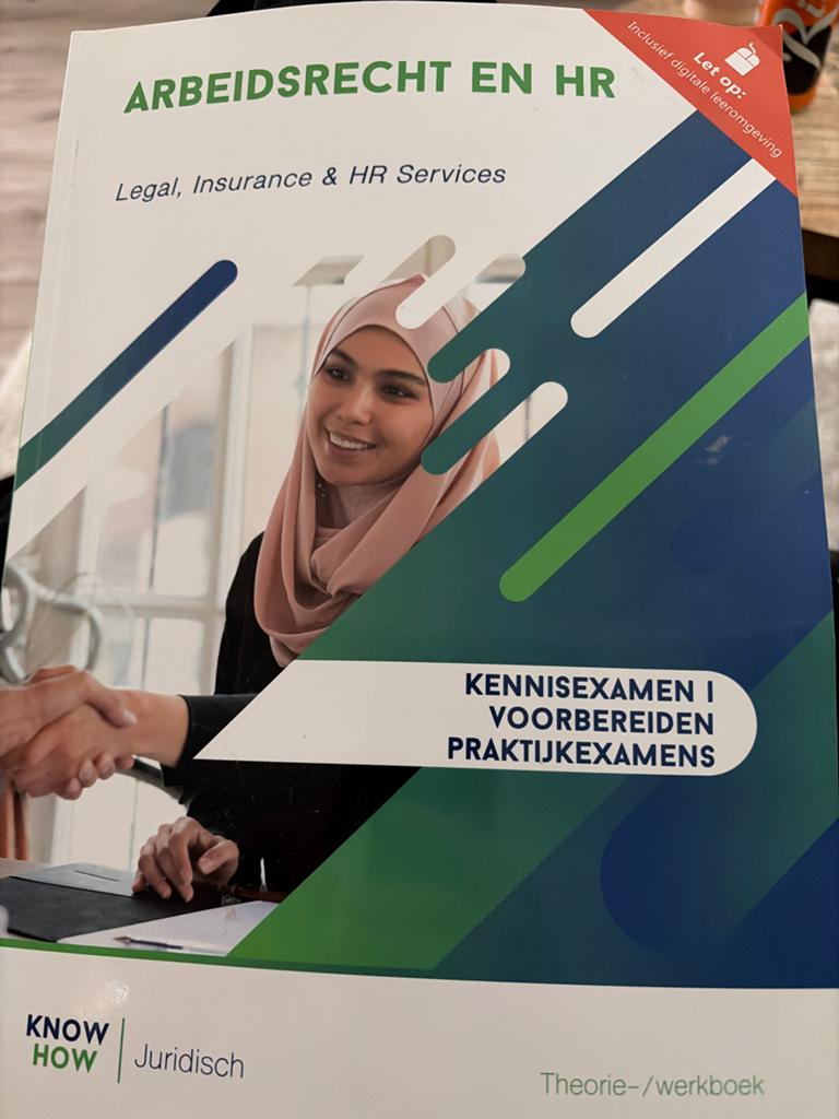 Arbeidsrecht en HR Theorie-/werkboek, Ophalen of Verzenden, Gamma, Zo goed als nieuw, HBO