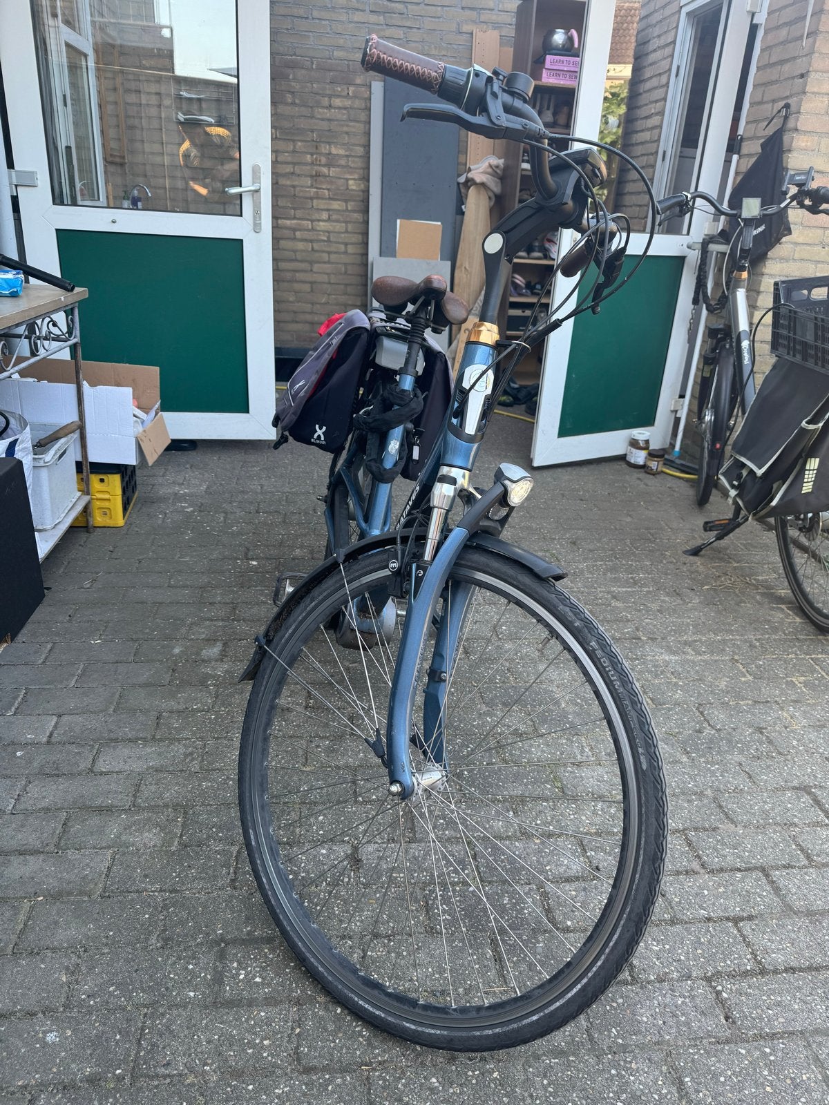 Batavus E-bike 24 versnellingen, nieuw display en voorband, Ophalen, Gebruikt, Batavus, 51 tot 55 cm