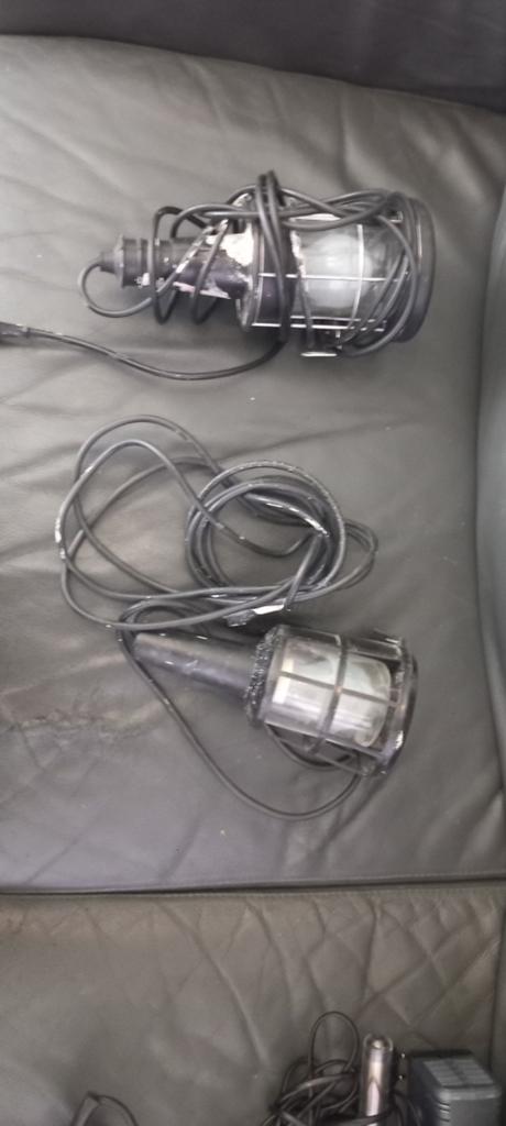 2 Looplampen met snoer (1x 5m, 1x 3m), Ophalen of Verzenden, Gebruikt, Minder dan 50 watt, Lamp
