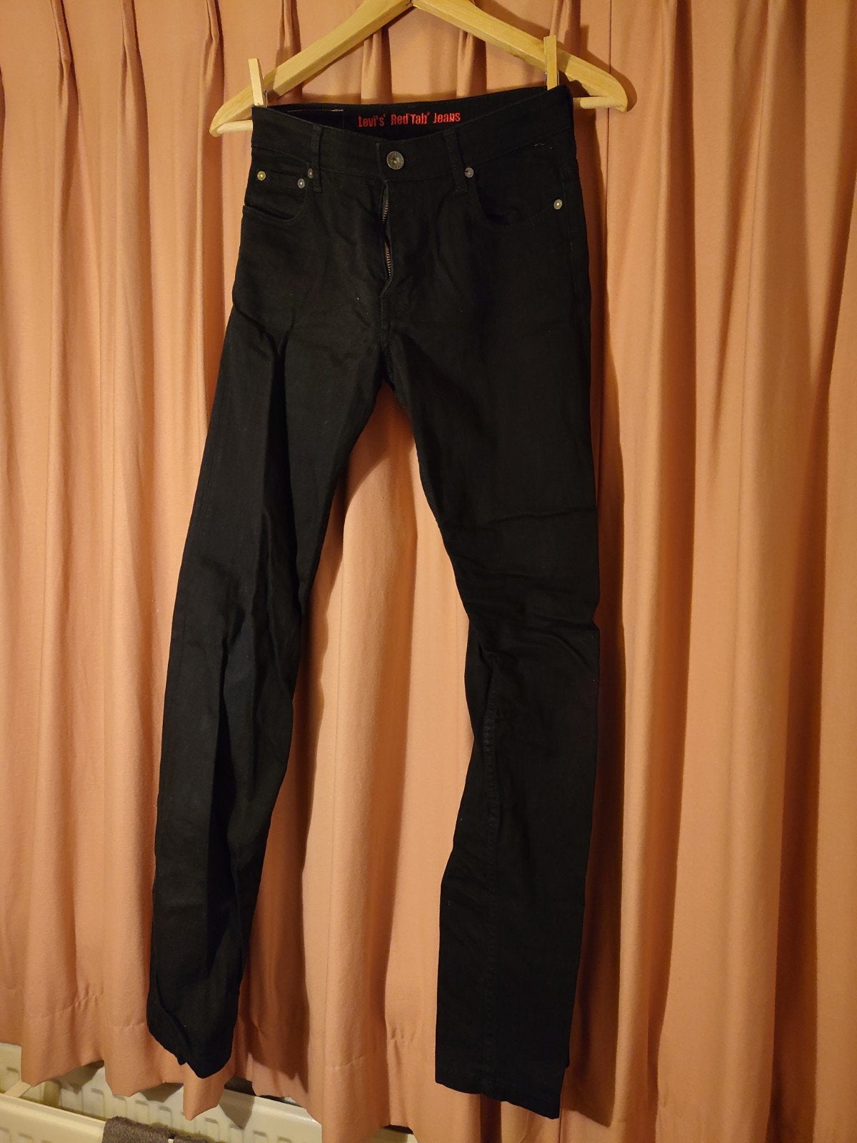 Levi's Red Tab Jeans - Zwart - Maat 12, Ophalen of Verzenden, Zo goed als nieuw, Zwart, Overige jeansmaten