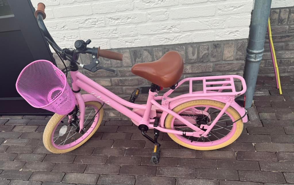 Meisjes fiets 16 inch, Ophalen, Gebruikt, Terugtraprem, 16 inch