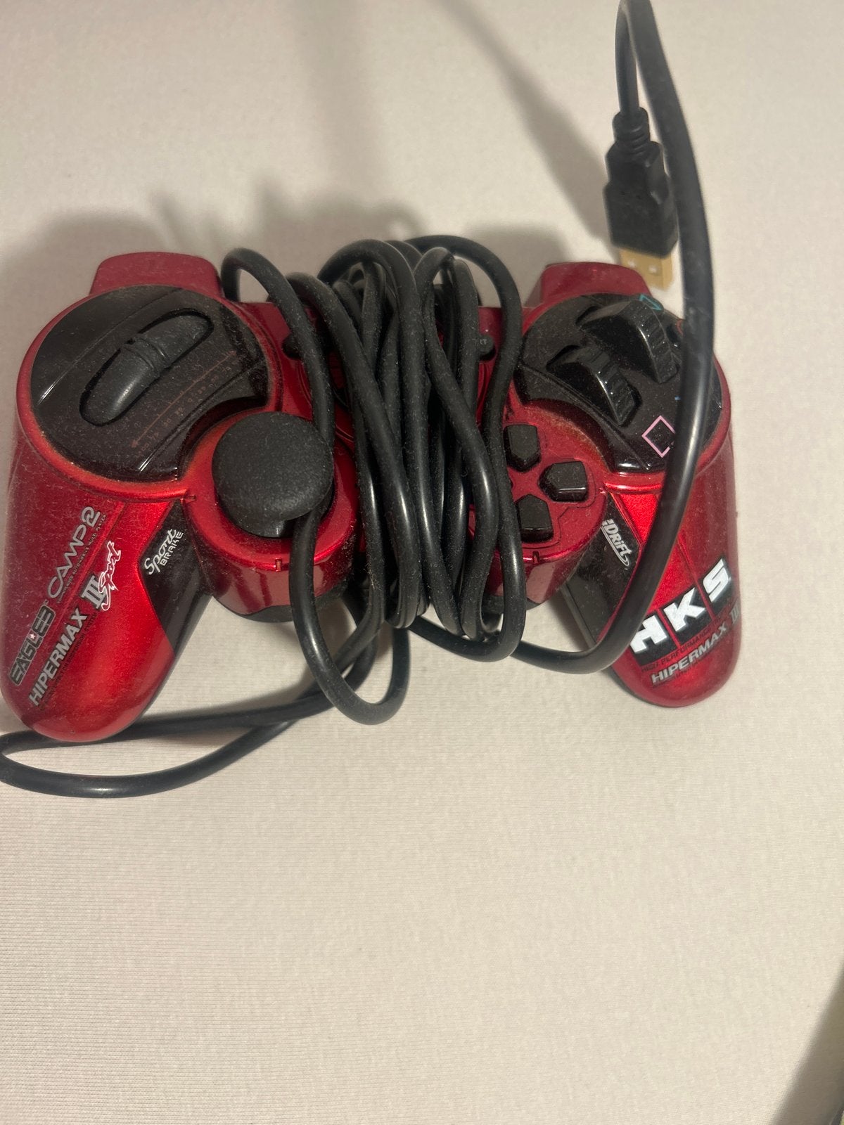 HKS Racing Controller Gamepad - Rood, Spelcomputers en Games, Spelcomputers | Overige Accessoires, Gebruikt, PC, Overige typen