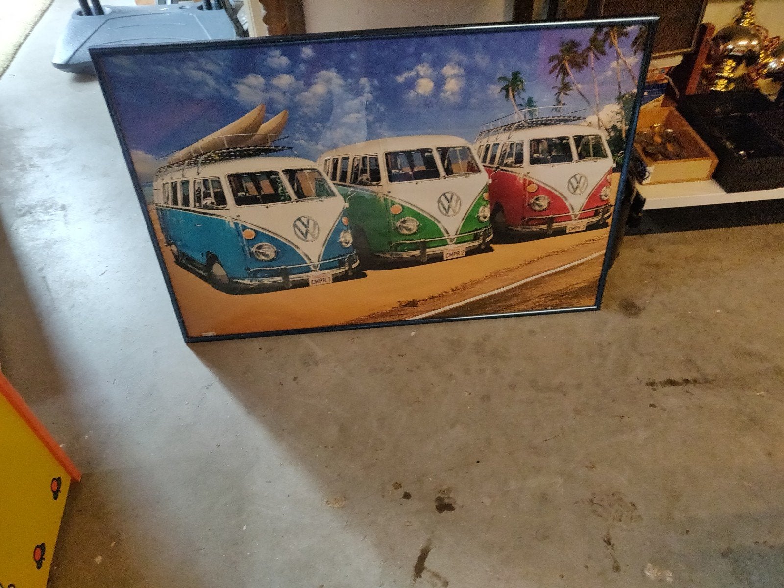 poster VW busjes, Ophalen, 75 tot 100 cm