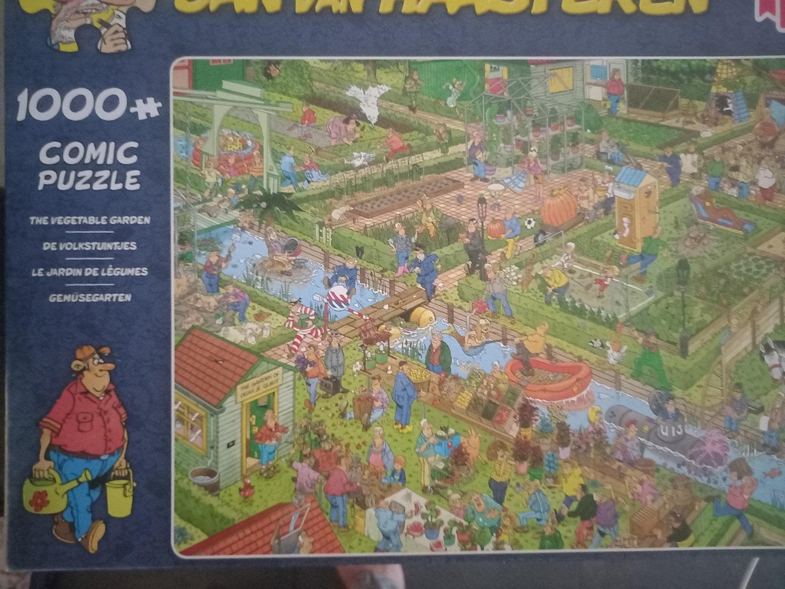 jan van haasteren de volkstuintjes, Hobby en Vrije tijd, Denksport en Puzzels, Ophalen, 500 t/m 1500 stukjes, Zo goed als nieuw