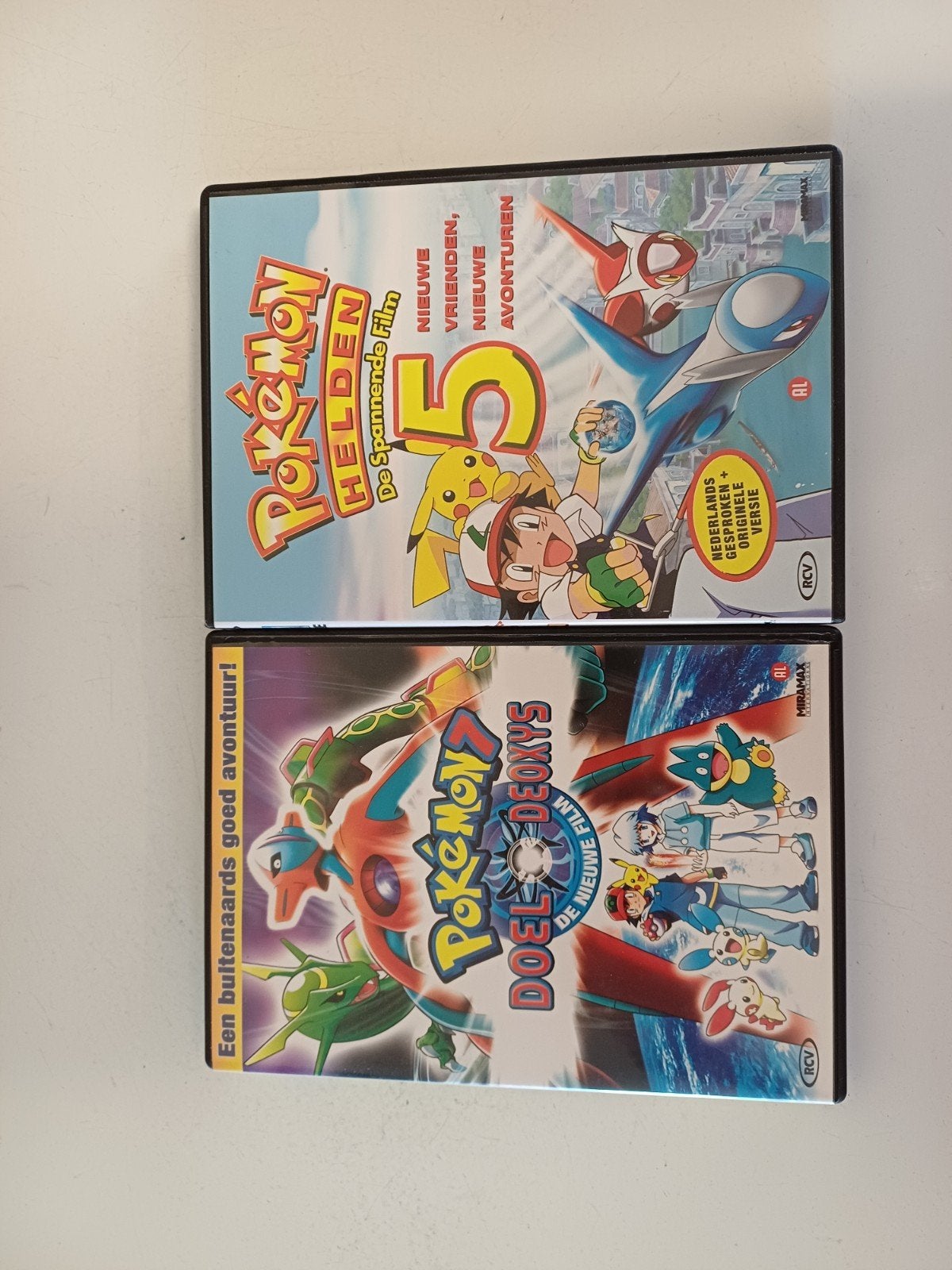 Pokémon DVD's: Helden 5 & Doel Deoxys, Cd's en Dvd's, Gebruikt, Animatie, Ophalen of Verzenden, Inclusief doosje