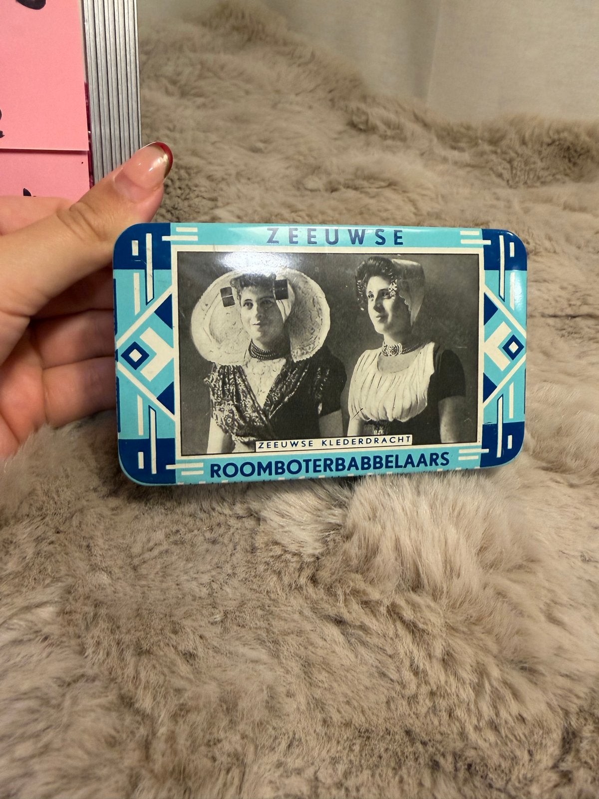Vintage Zeeuwse Roomboterbabbelaars blikje, Ophalen of Verzenden, Gebruikt, Overige, Overige merken