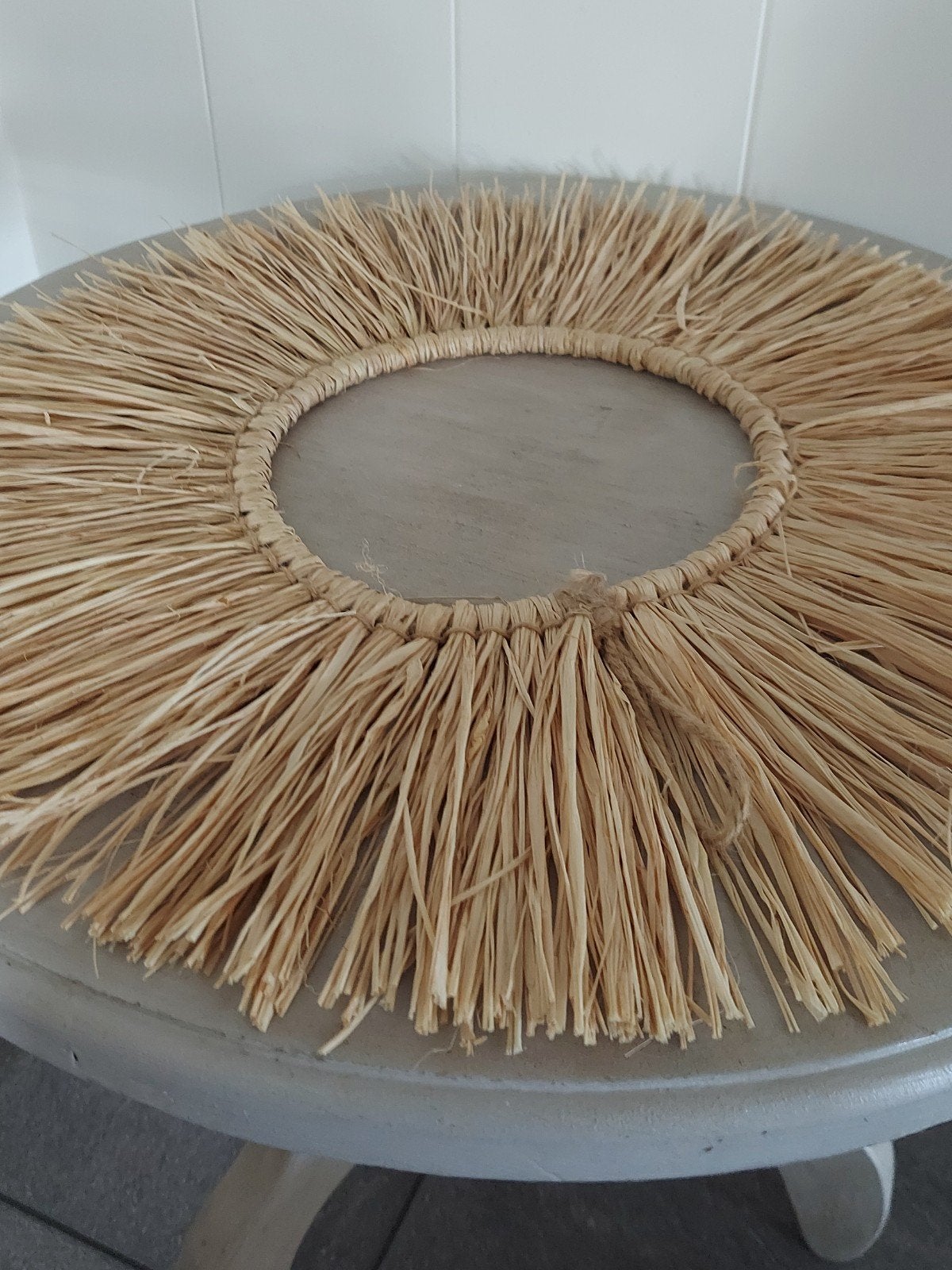 Rieten ring kleedje wandkleed, Ophalen of Verzenden