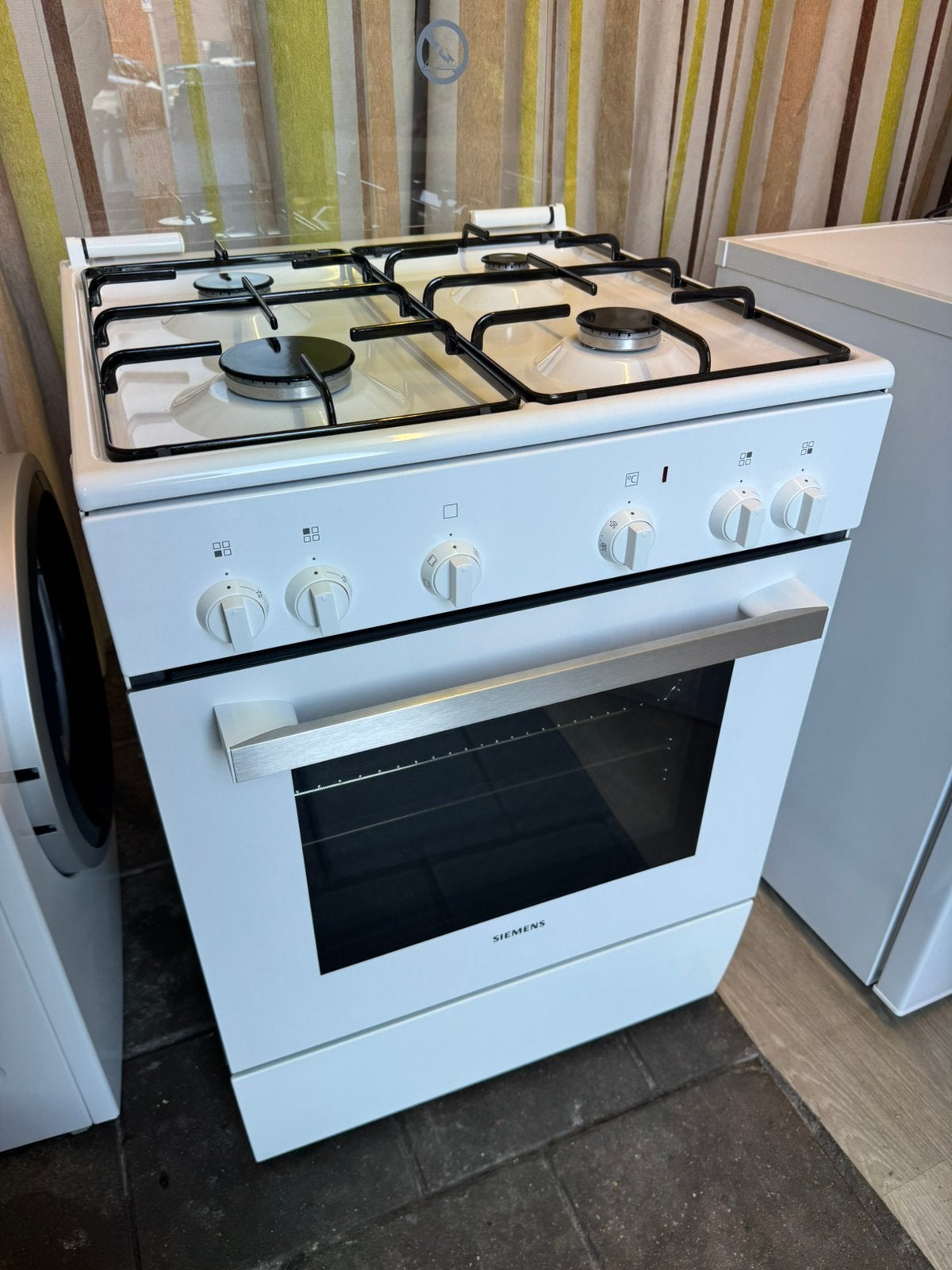 Siemens Gasfornuis | Elektrische Oven | Incl Gasslang, Ophalen, Gebruikt, Minder dan 85 cm, Grill