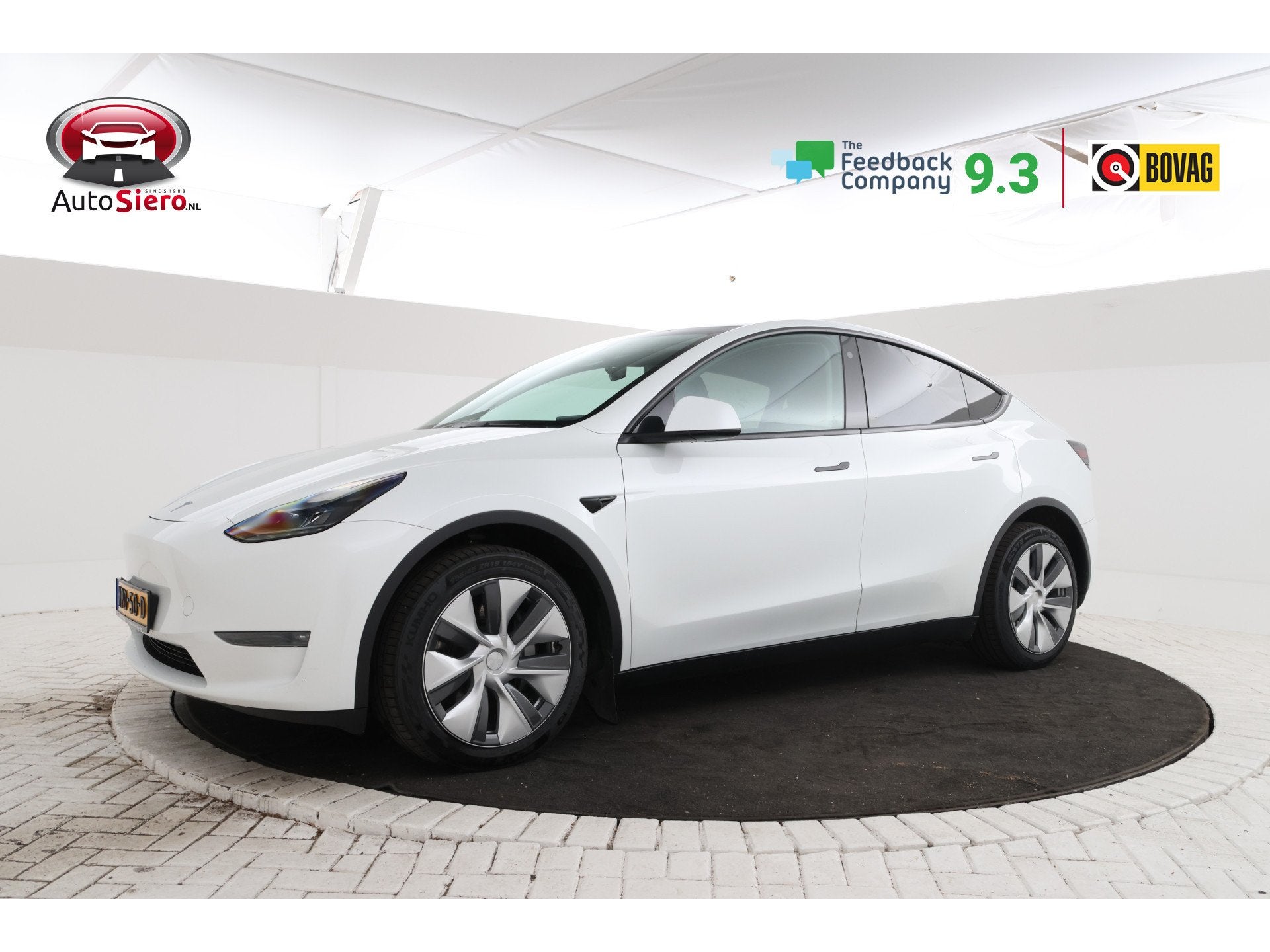 Tesla Model Y Long Range AWD 75 kWh Volleder, Stoel/stuurver, Automaat, Gebruikt, Wit, Leder