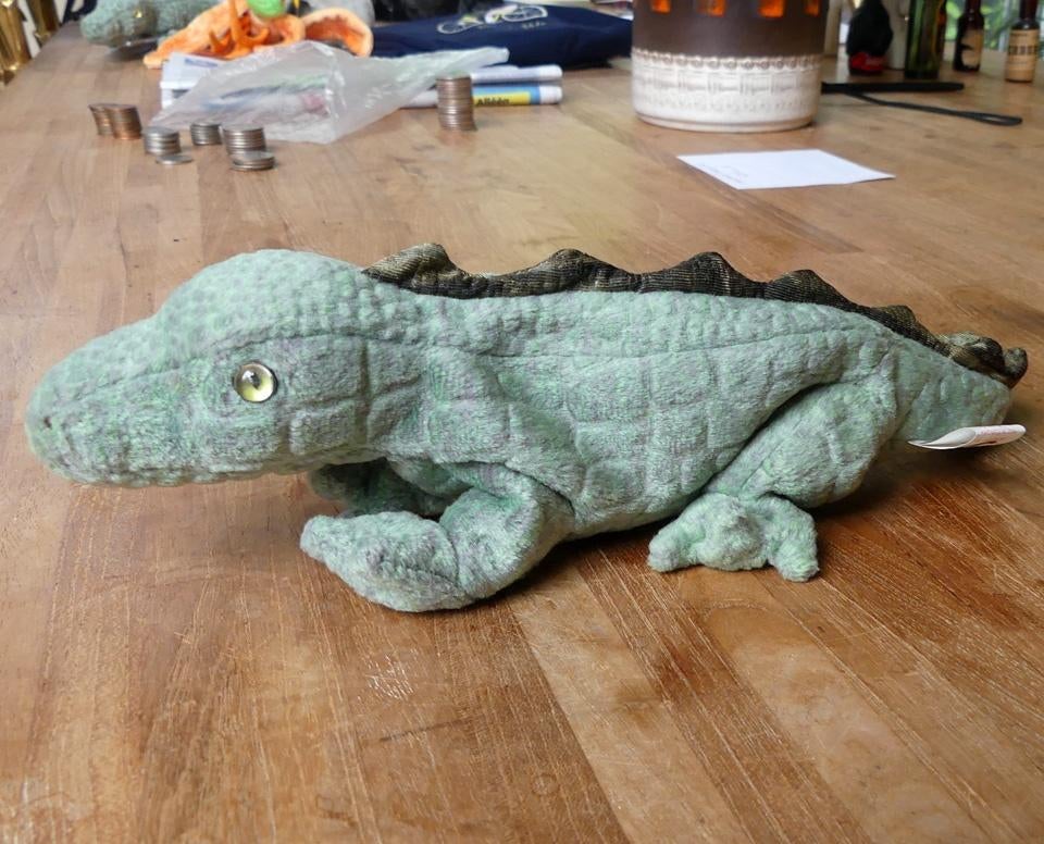 Ty Beanie Baby Swampy alligator krokodil zonder hartlabel, Ophalen of Verzenden, Gebruikt, Groen, Overige typen