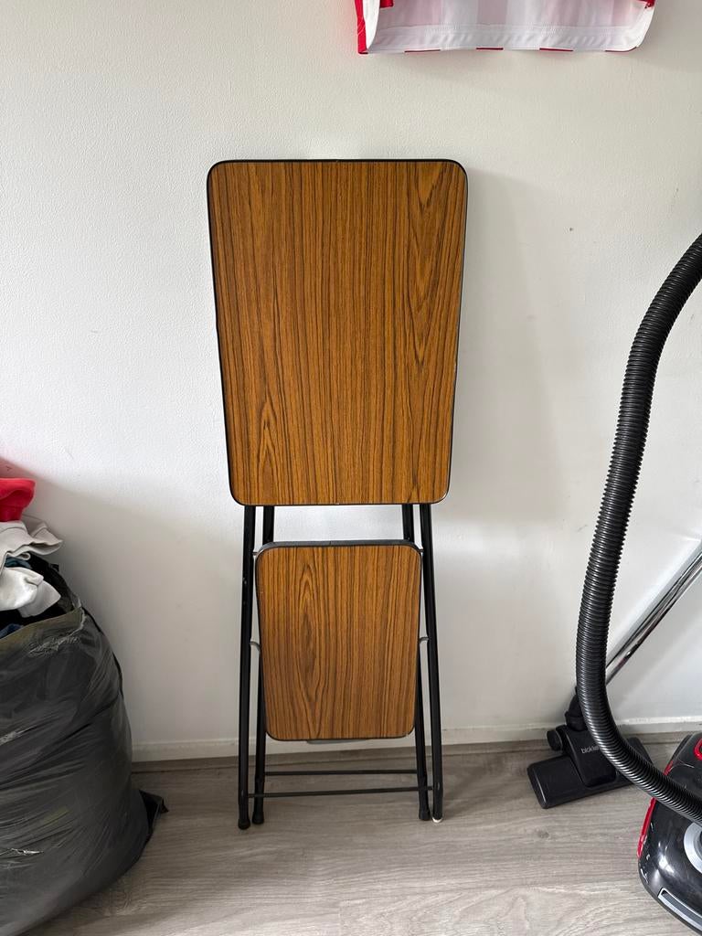 Vintage dia projector standaard - inklapbaar, Audio, Tv en Foto, Diaprojectors, Ophalen, Gebruikt