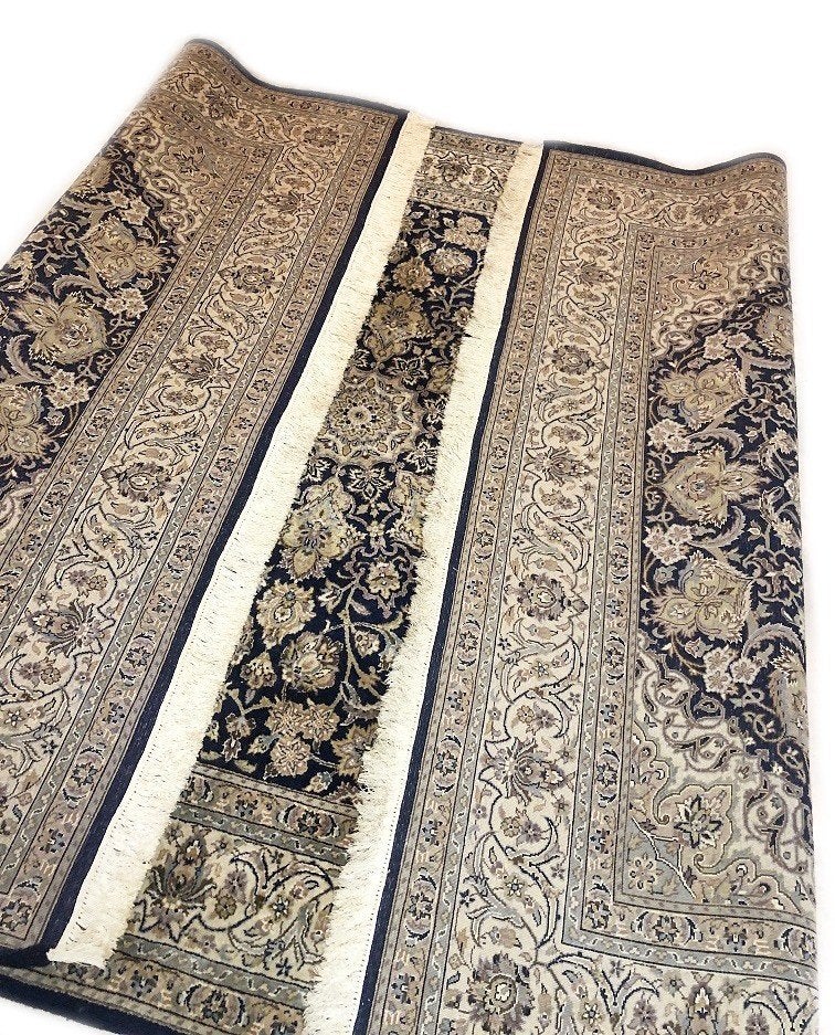 Perzisch tapijt handgeknoopt Kashmir zijde Ooster vloerkleed, Overige kleuren, Gebruikt, 200 cm of meer, Ophalen of Verzenden