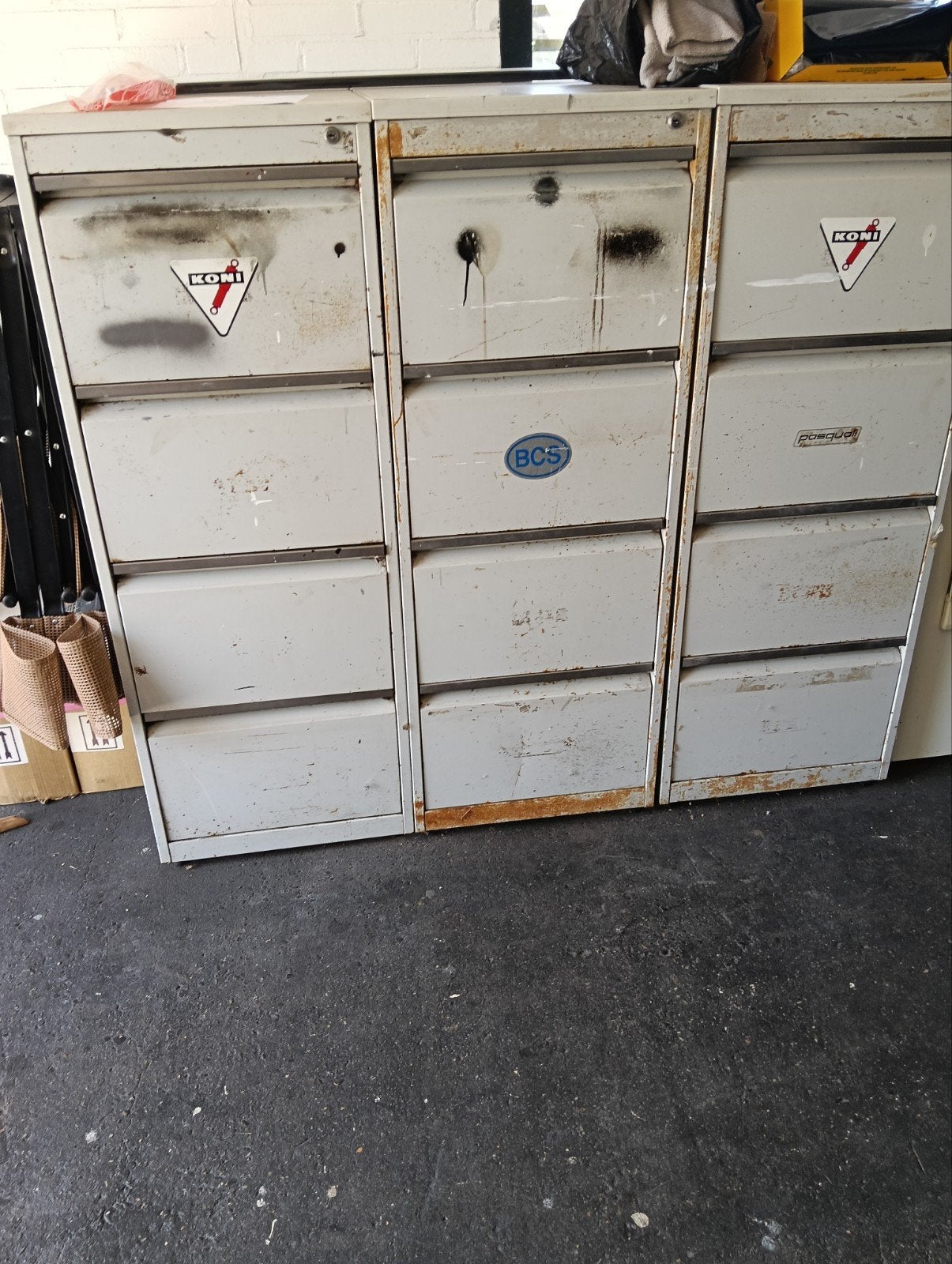 Gebruikte archiefkasten met 4 laden, Ophalen, Gebruikt, 50 tot 100 cm, Minder dan 100 cm