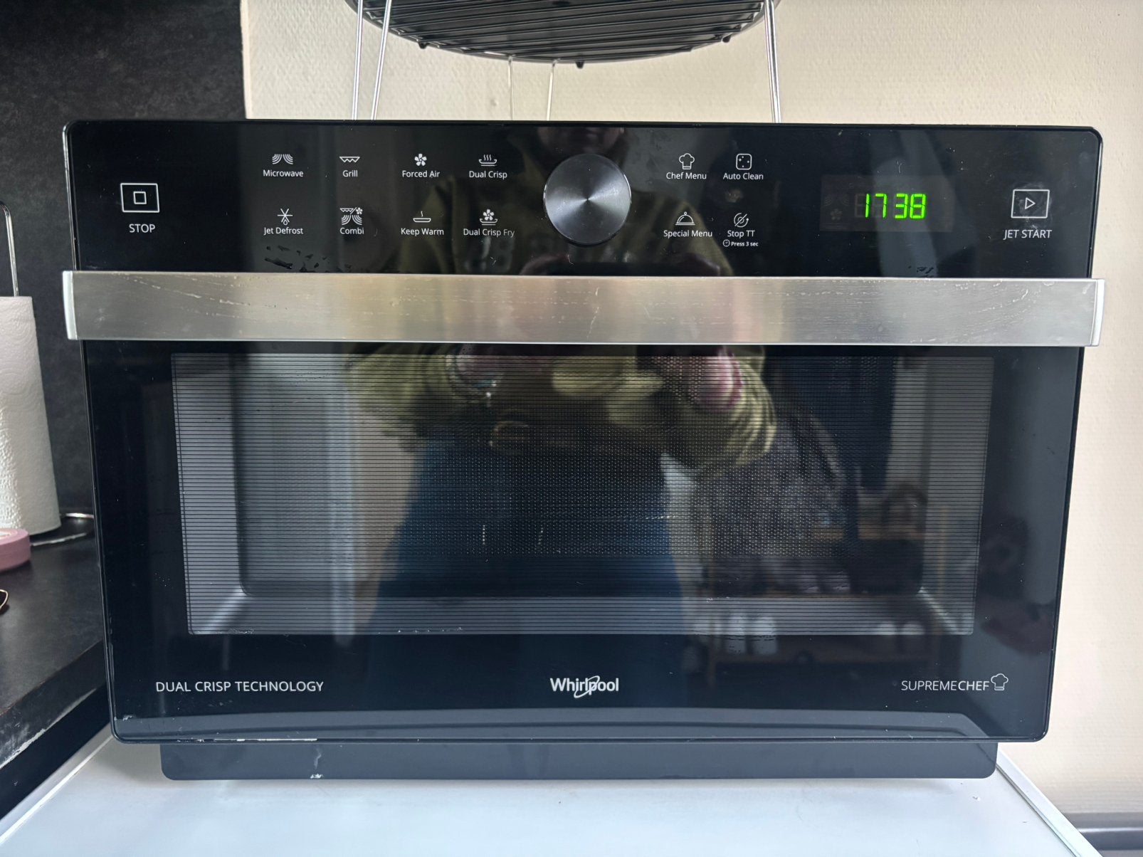 Whirlpool MWSC 833 B - Vrijstaande combimagnetron - Zwart, Witgoed en Apparatuur, Ophalen, Minder dan 45 cm, Whirlpool, Hete lucht