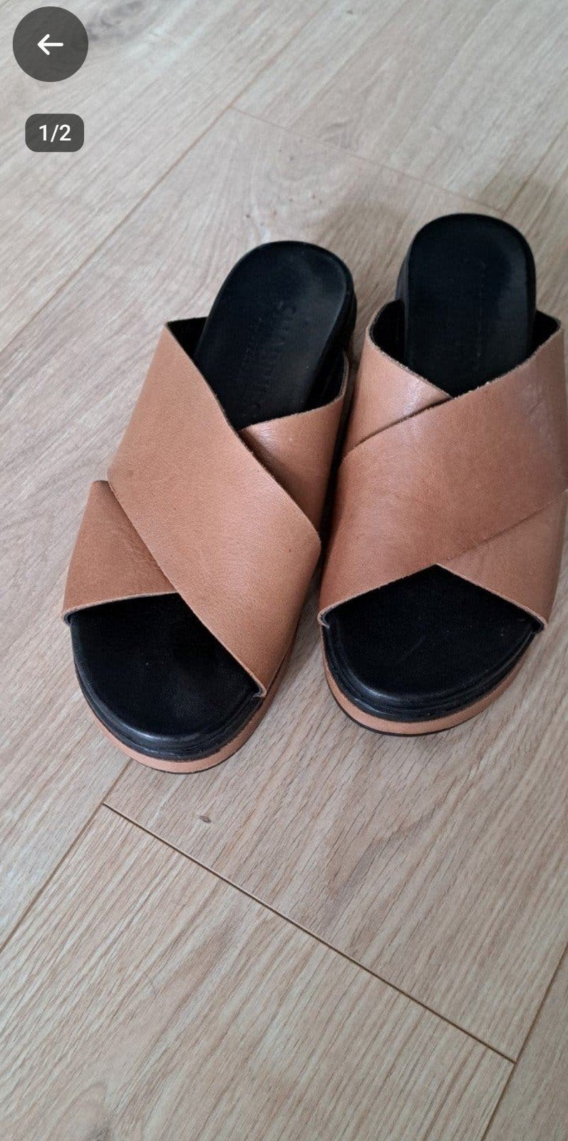 Shabbies Amsterdam slippers maat 41, Ophalen, Sandalen of Muiltjes, Gedragen, Bruin