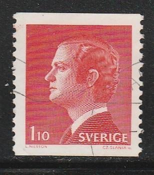 Zweden 1974 - Koning Carl Gustavo, Ophalen, Zweden, Gestempeld