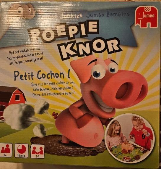 Bordspel Poepie Knor, Drie of vier spelers, Ophalen of Verzenden, Zo goed als nieuw, Jumbo