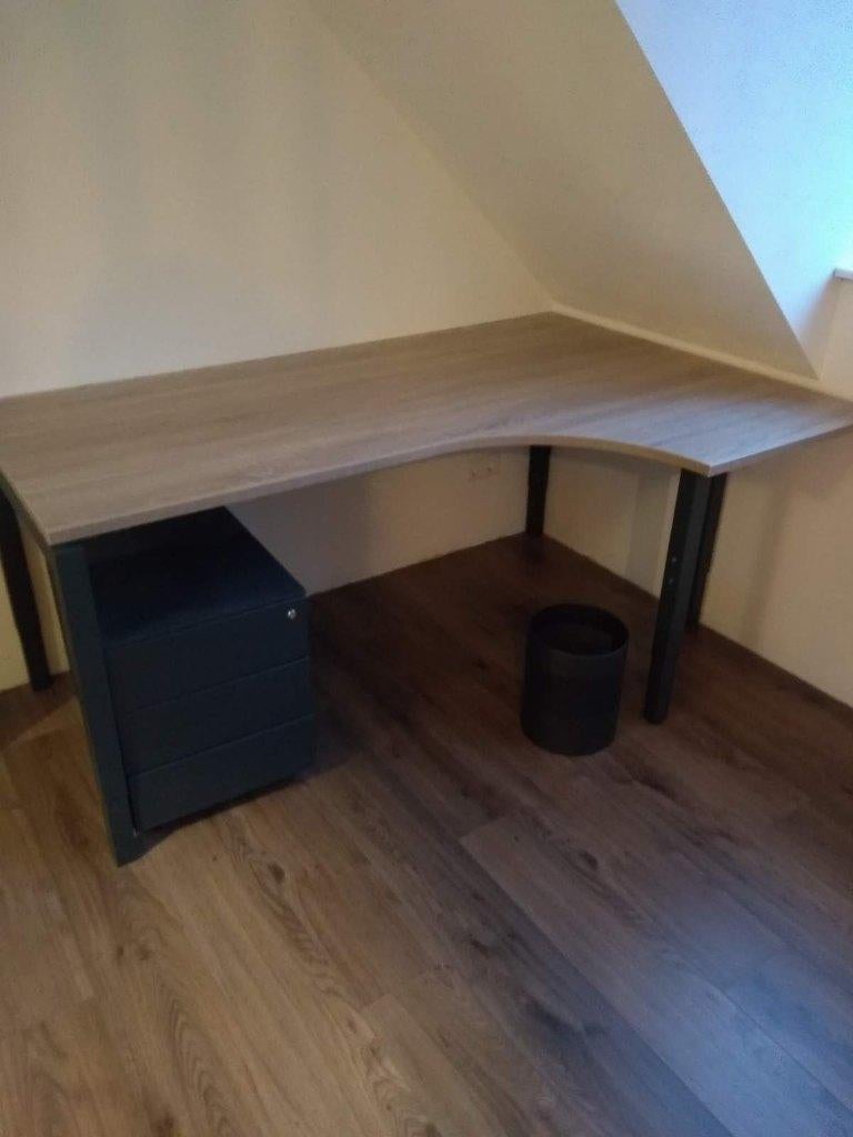 MOET WEG! Bureau Naro 180x120 cm – compleet & modern!, Huis en Inrichting, Bureaus, Ophalen, 120 cm, Hoekbureau, Zo goed als nieuw
