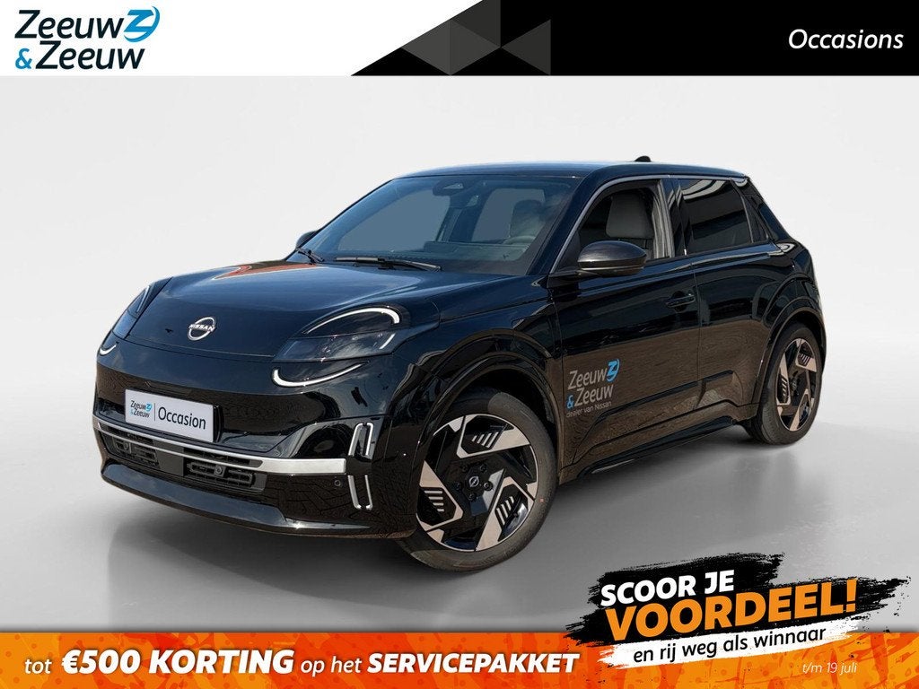 Nissan Micra EVOLVE 52 kWh *Navi+Camera*Winter Pack*Harman K, Auto's, Nissan, Stof, 150 pk, Zwart, Origineel Nederlands