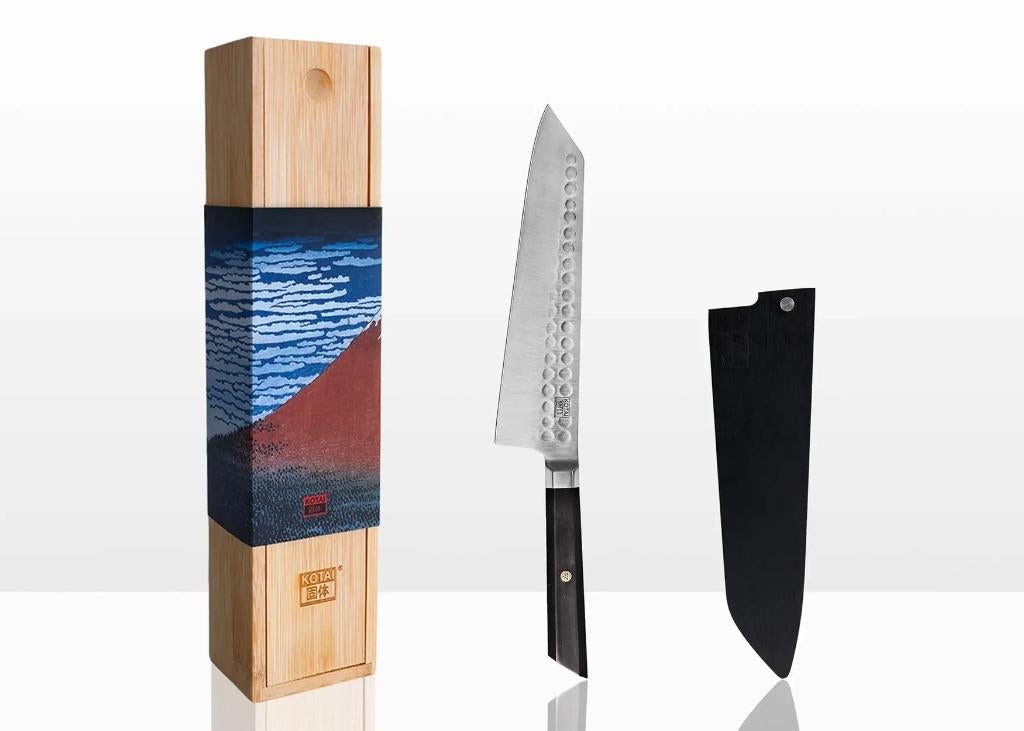 Japanse Kiritsuke Chefmes – 21 cm –  Inclusief Saya, Ophalen of Verzenden, Nieuw, Rvs of Chroom