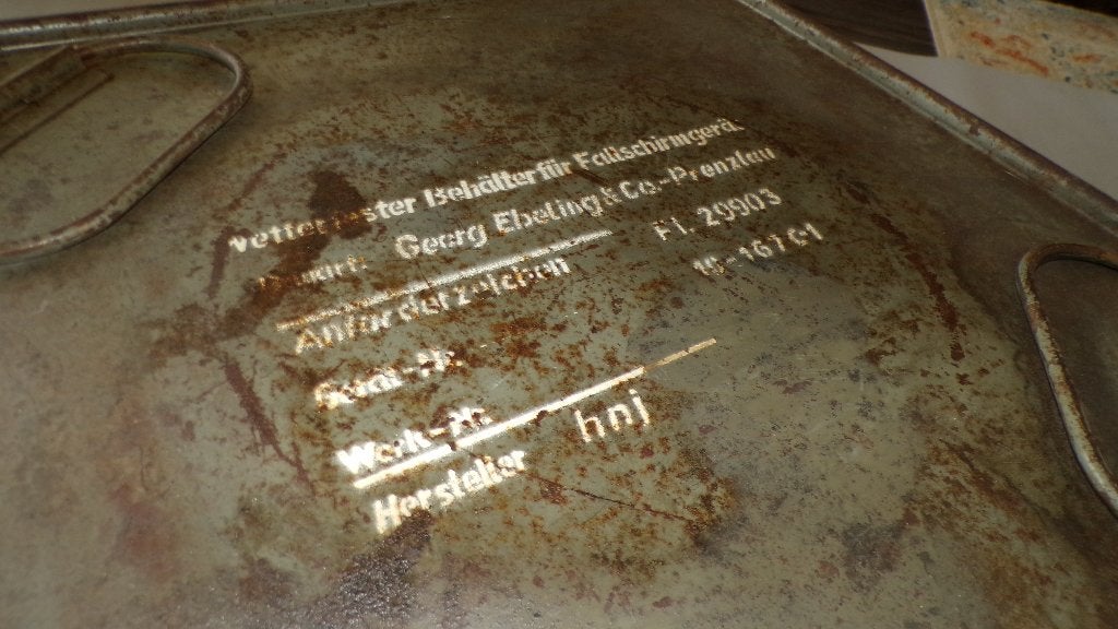 Fallschirmjäger Behalter – Fl. 29903, Ophalen of Verzenden, Luchtmacht, Duitsland, Overige typen