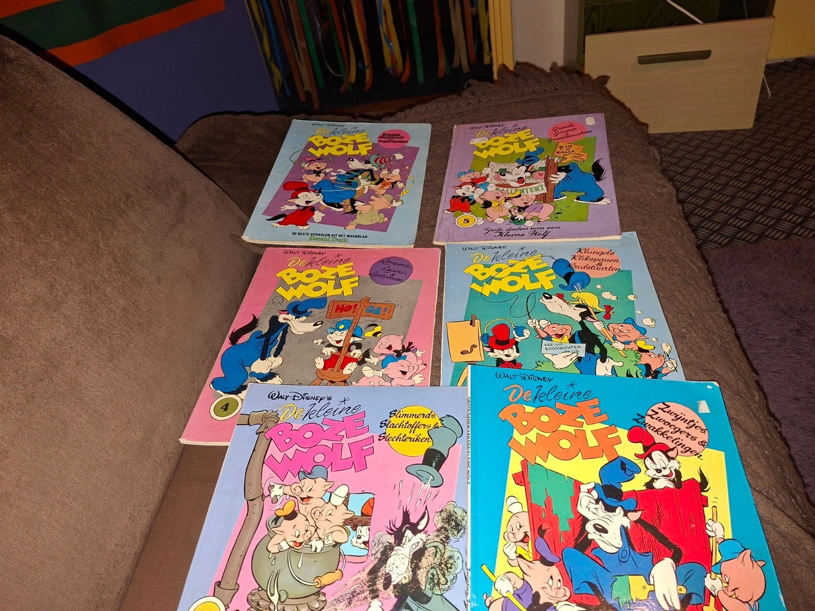 vintage Disney de grote boze Wolf stripboeken 11 stuks, Meerdere stripboeken, Ophalen of Verzenden