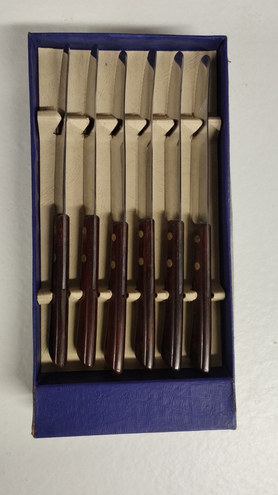 Vintage Amefa Stainless Steakmessen Set (6 stuks), Ophalen