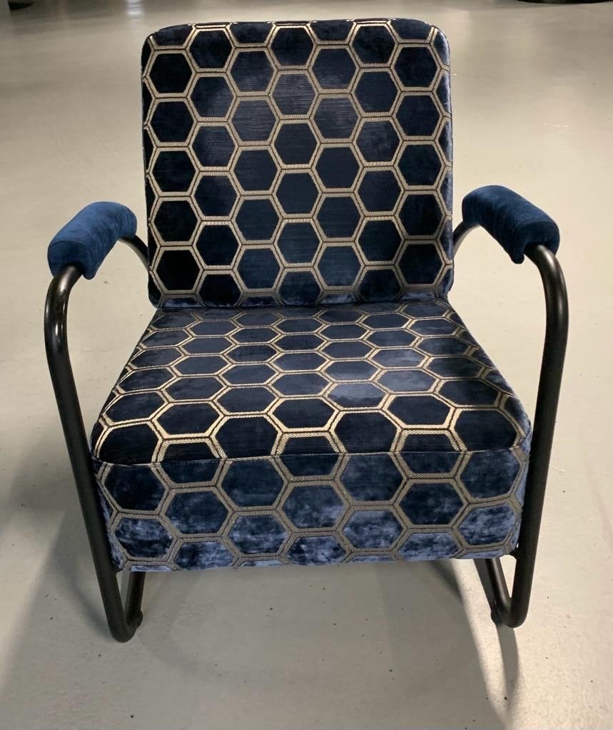 2 Fauteuils Dutch Seating Company, Ophalen, Gebruikt, 75 tot 100 cm, Stof