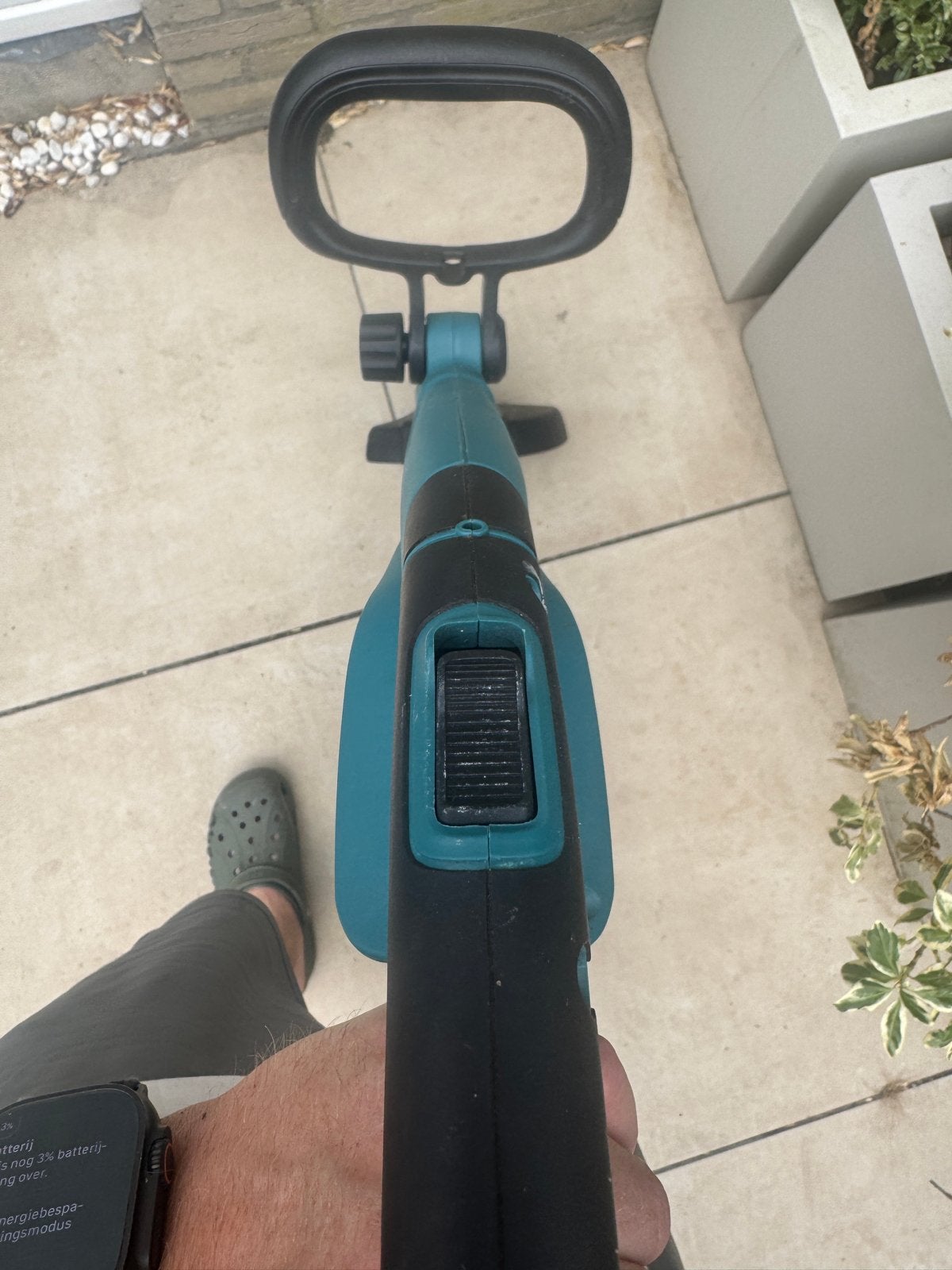 Makita Accu Trimmer - Lichtgewicht en Krachtig, Ophalen of Verzenden, Gebruikt, Accu-grasmaaier