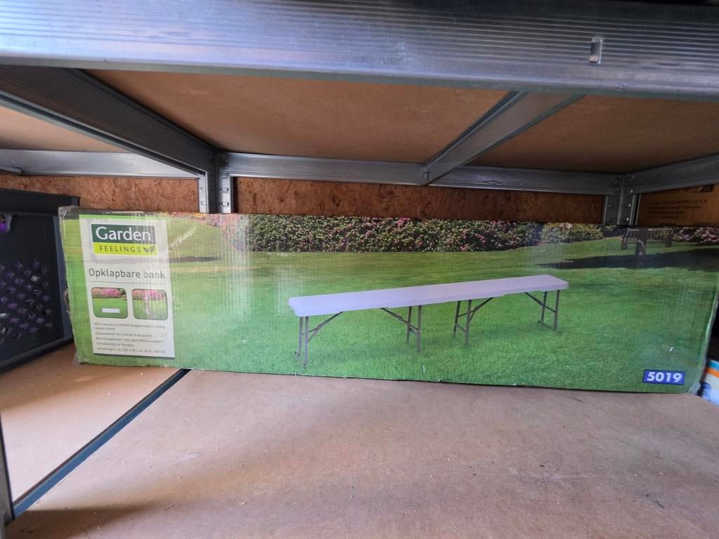 Garden Feelings Opklapbare bank, Tuin en Terras, Ophalen of Verzenden, Nieuw, Kunststof