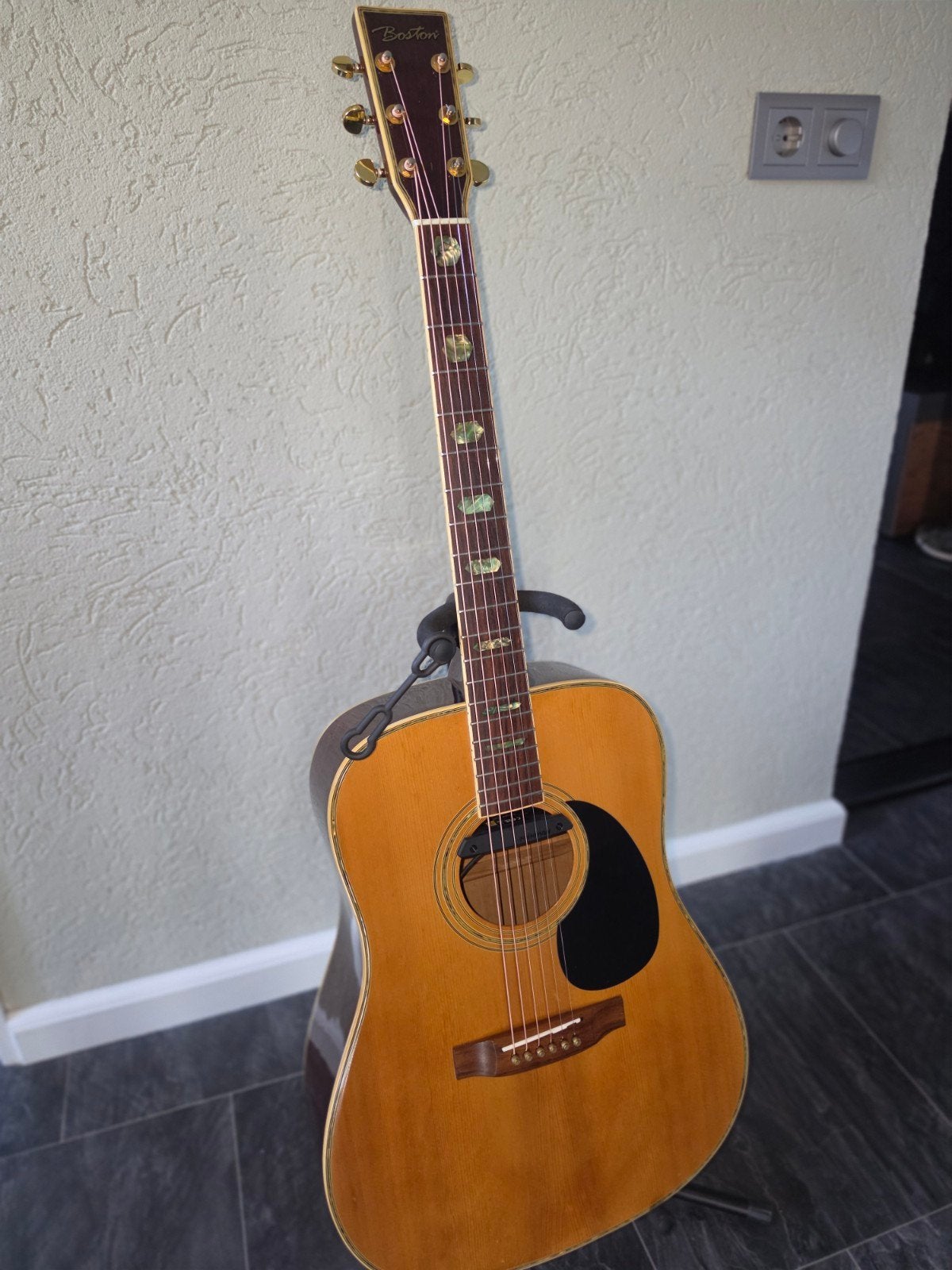 Boston HSD-845 Western gitaar met Fishman element, Ophalen of Verzenden, Gebruikt, Western- of Steelstringgitaar, Met (piezo-)element