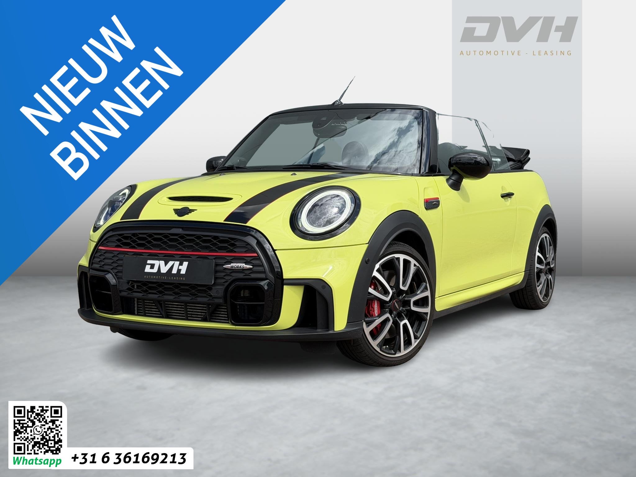 MINI John Cooper Works 2.0 Cabrio JCW HUD | H/K | F1 | CAMER, 1998 cc, Gebruikt, Euro 6, Cabriolet