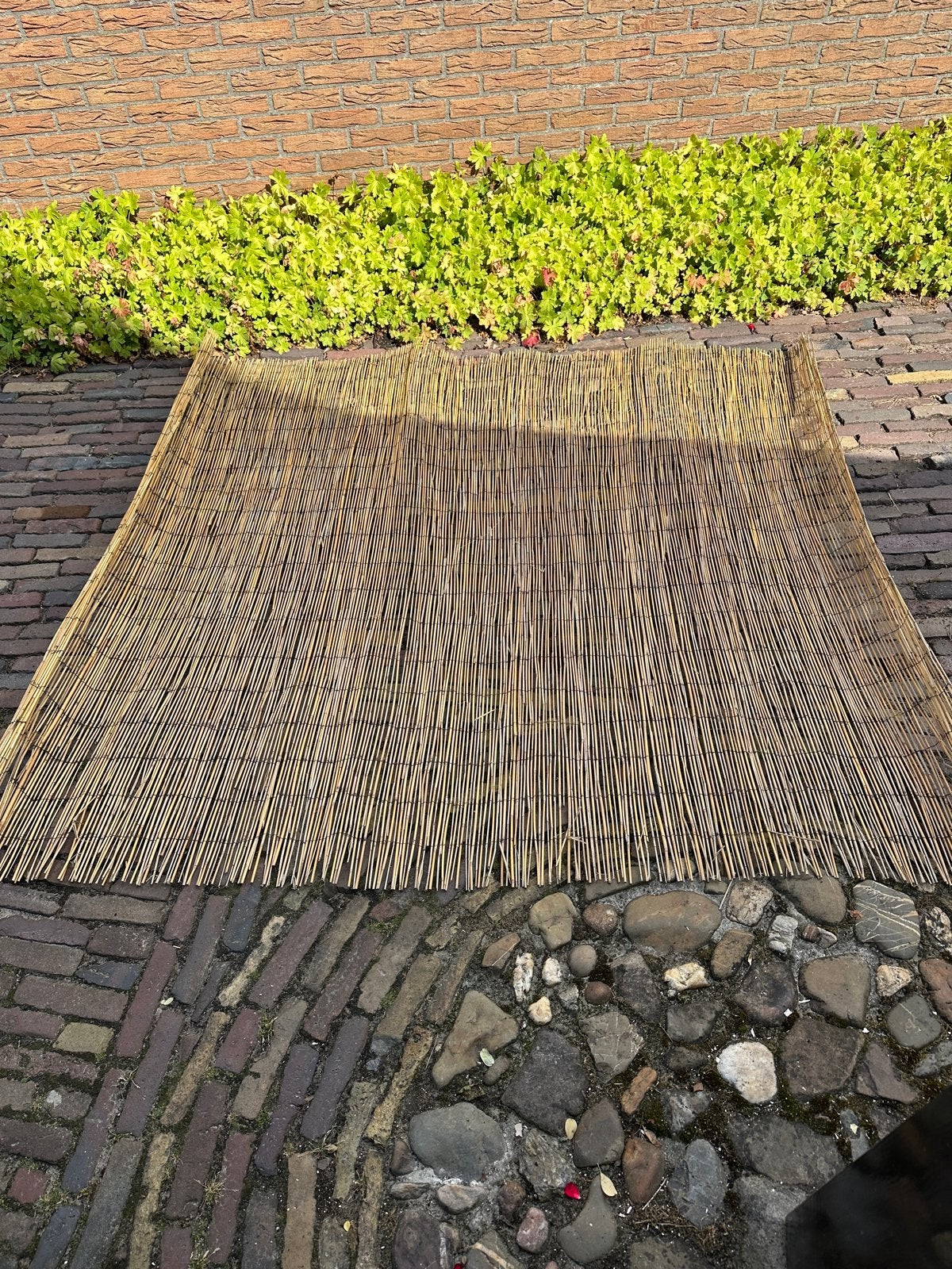 4 rieten matten Karwei 175x200 cm, Tuin en Terras, Schuttingen, Ophalen, Overige materialen, 1 tot 2 meter, Minder dan 3 meter
