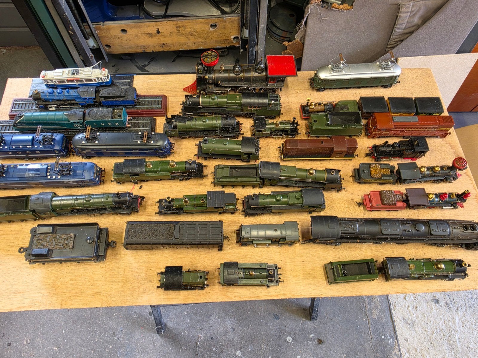 Grote collectie modeltreinen en locomotieven, Ophalen, Gebruikt, Gelijkstroom, Locomotief