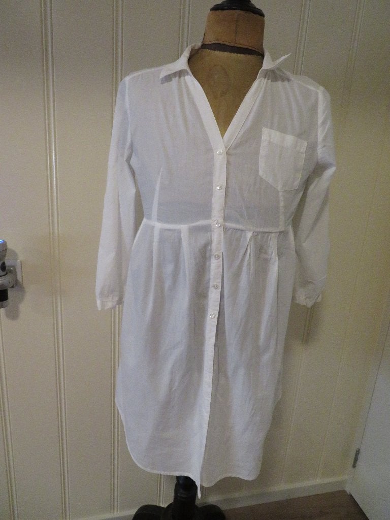 Dames blouse  lang H&M wit maat 42 Z.G.A.N., H&M, Wit, Maat 42/44 (L), Ophalen of Verzenden