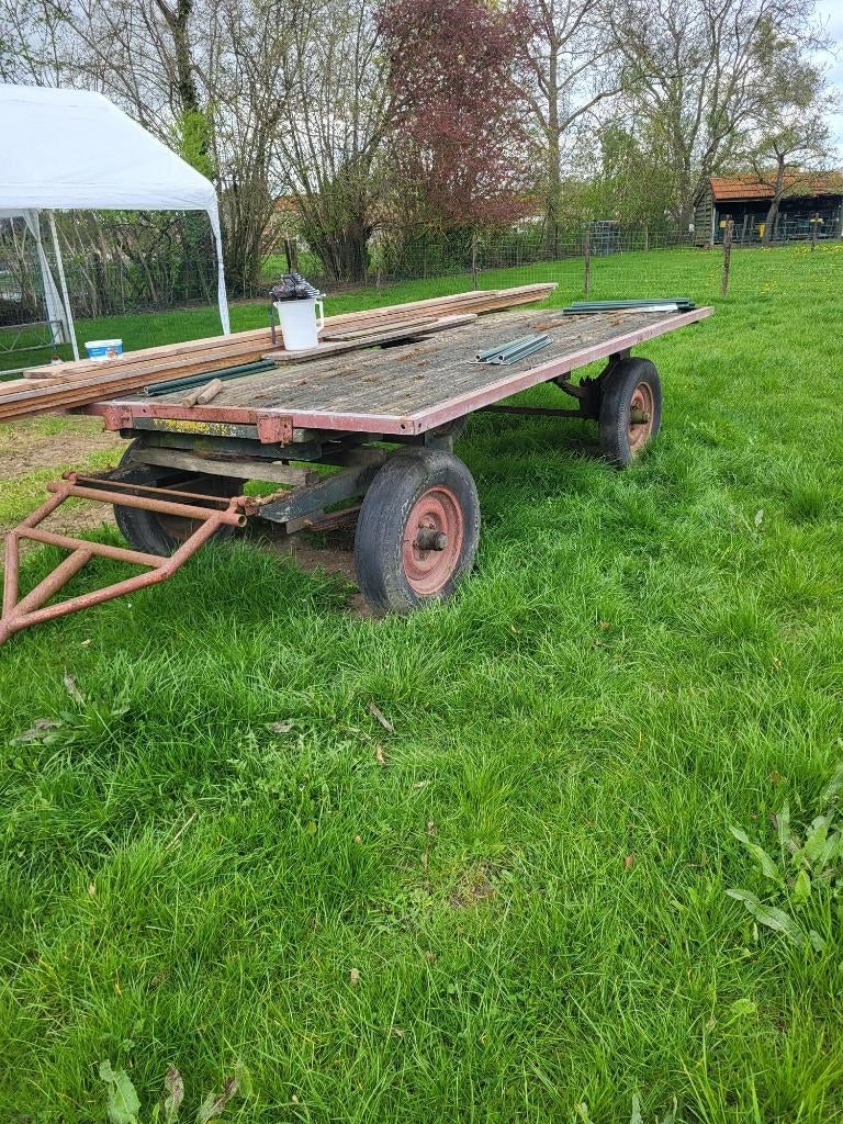 Bijna historische platte kar, Doe-het-zelf en Verbouw, Transportwagens, 100 liter of meer, Ophalen, Gebruikt, Overige typen