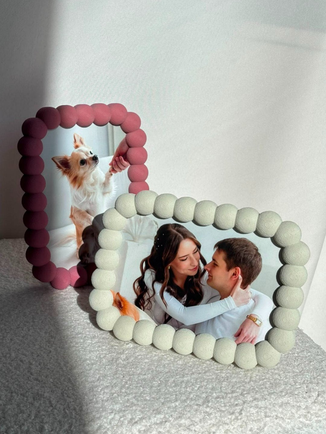 Bubble Frame Fotolijstje 3D Geprint - Uniek Design, Audio, Tv en Foto, Nieuw, Standaard fotolijst, Ophalen of Verzenden, Sierrand